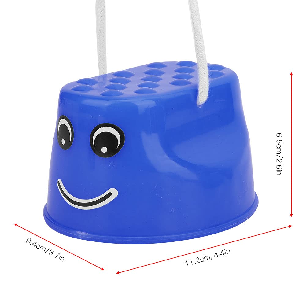 Échasses d'équilibrage pour enfants, 2 paires d'échasses de marche en plastique pour enfants Monster Feet Jouets avec corde réglable Cadeaux pour l'équilibre et la coordination, la force(Bleu)