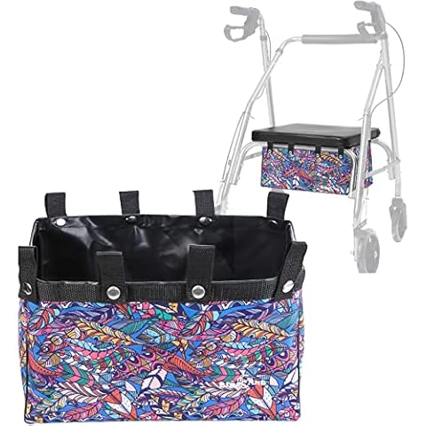 Big Ant Rollator Bag Under Seat, Walker Bag Under Seat Bag for Four Wheel Rollator, Rollator Basket for Carrying Items, Reusable Tote Organizer Pouch Storage Walker Accessories for Women, Men, Seniors Cover