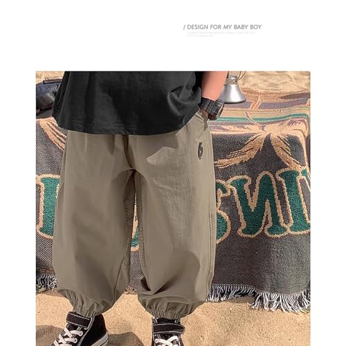Boys Casual Printed Pants Comfortable Jogger Trousers Elastic Waist Lightweight Summer Bottoms Perfect for Daily3