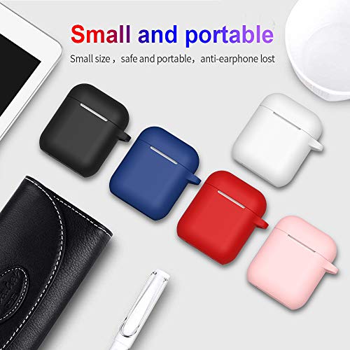 Satlitog Airpods Case Cover With Secure Lock Keychain, Protective Silicone Cover Compatible With Apple Airpods 2Nd & 1St Charging Case - Black #TOP7