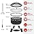 SINGLYFIRE 30 Inch Fire Pits for Outside with Grill Outdoor Wood Burning Firepit Large Steel Firepit Bowl for Patio Backyard Picnic Garden with Swivel BBQ Grill, Ash Plate,Spark Screen, Poker