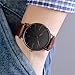 Imagen de Reloj de cuarzo analógico clásico bicolor para hombre con correa de cuero cómodo reloj de negocios