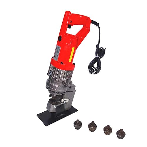 CCTi - Perforadora hidráulica eléctrica de perforación, grosor de perforación de hasta 1/4 "(6 mm) en acero de estructura suave, incluye 5 juegos de