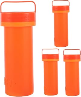 4pcs Inflatable Boat Repair Tube Storage Holder, Orange Plastic