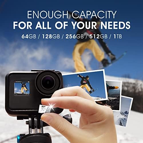 Silicon Power 512 GB Superior Micro SDXC UHS-I (U3), V30 4K A2, Compatible with GoPro Hero 9 High Speed MicroSD Card with Adapter