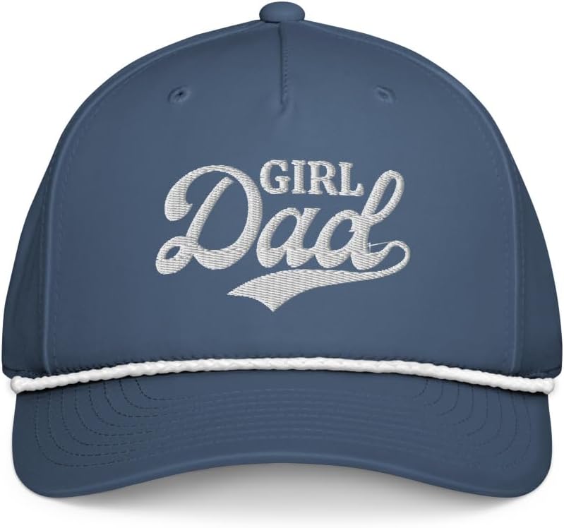 NX Girl Dad Embroidered Classic Rope Cap Curved Bill Mid Crown Adjustable Hat image 3
