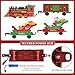 Hnjugfe Electric Train Toy Set for Kids, Christmas Toy Steam Locomotive with Lights, Sound, Rechargeable Battery Operated, Tracks, Carriage, Ages 4-7