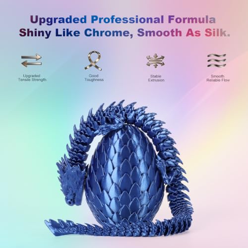 Image of iSANMATE Silk Blue PLA Filament 1.75mm 1kg for FDM 3D Printer | Compatible with Bambu Lab 3D Printers & AMS, Shiny Surface, Easy Printing for Beginner, Upgraded Toughness & Clog-Free