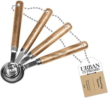 Measuring Spoons, 4pc silver