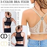 KEYRI 20 PCS Bra Extenders 2 Hook Bra Extenders 3 Hooks Bra Straps for Daily Use Different Combinations Bra Extenders Anti-Slip Buckle for Women and Girls (Skin+White+Black, 20 Combinations) - Image 6