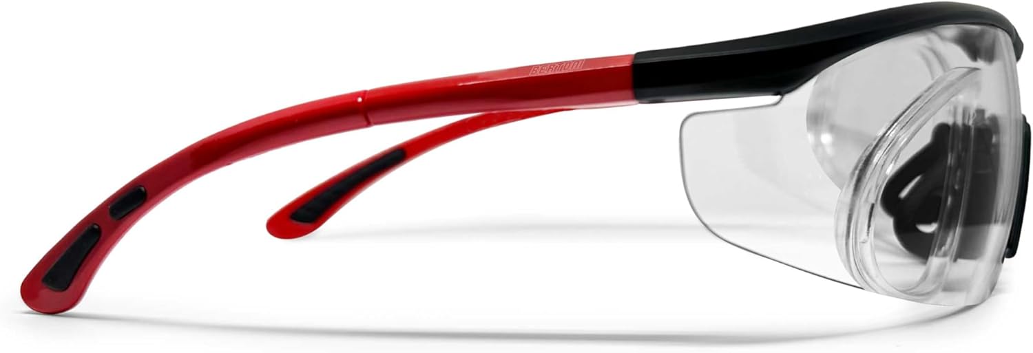 Bertoni Shooting Tactical Glasses 4 Interchangeable Lenses and Carrying Case SH898 RX Optical Prescription Carrier