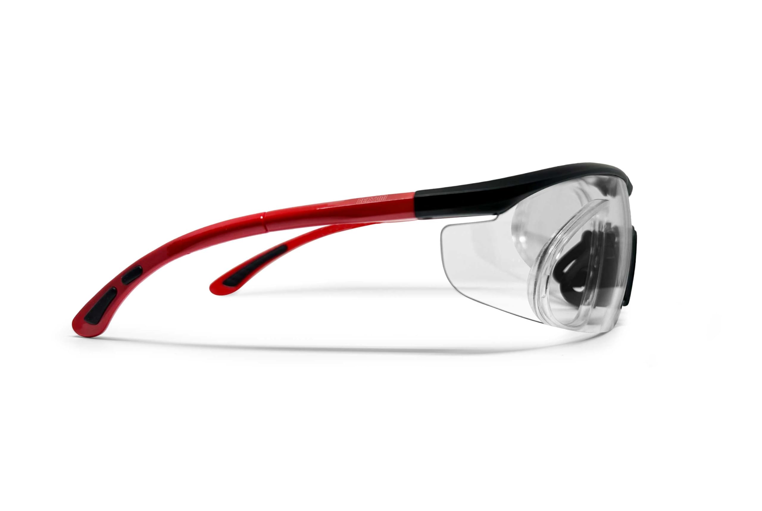 BERTONI Schießbrille Sehstärke mit Optikadapter mit Wechselgläser x4 SH898 SOS Ballistische Schutzbrille Sportbrille Optisch Für Herren und Damen