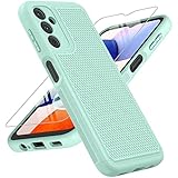 FNTCASE for Samsung Galaxy A14 5G Case: Dual Layer Protective Heavy Duty Cell Phone Cover Shockproof