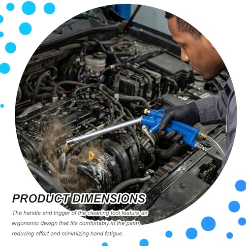 Image of Air Engine Cleaning Spray Gun, High-Pressure Professional Air Blow Gun Pneumatic Cleaning Sprayer with 4Ft Hose, Car Engine Dust Cleaner Wash Sprayer for Narrow Space