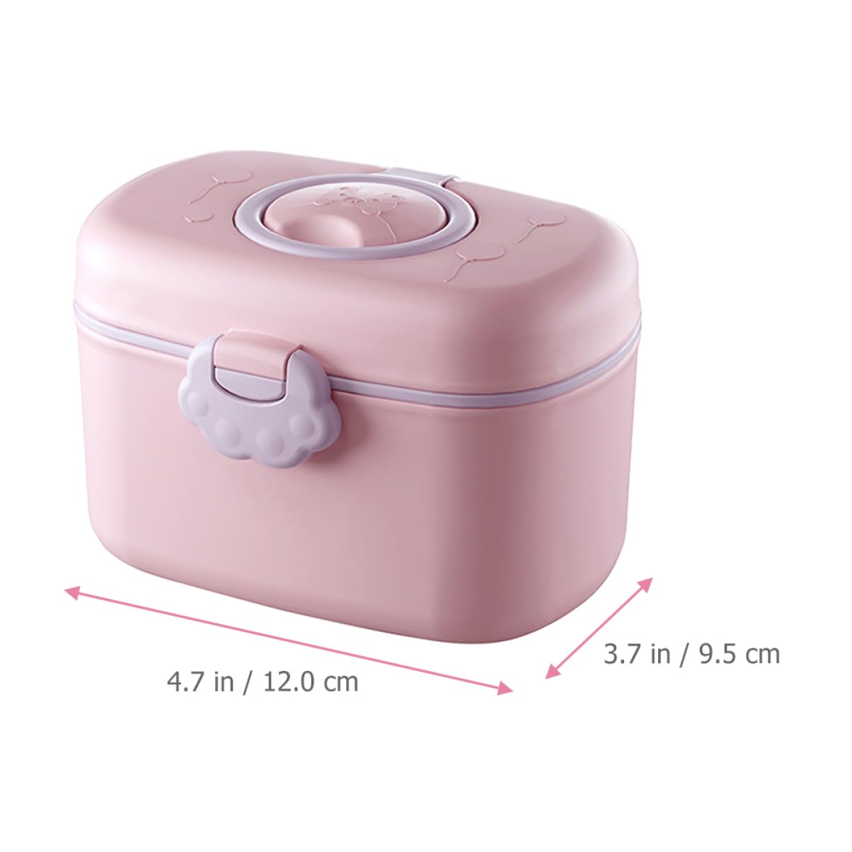 KOMBIUDA Milk Powder Box Outdoor Dispenser Travel Essential Portable Container Snack Divider
