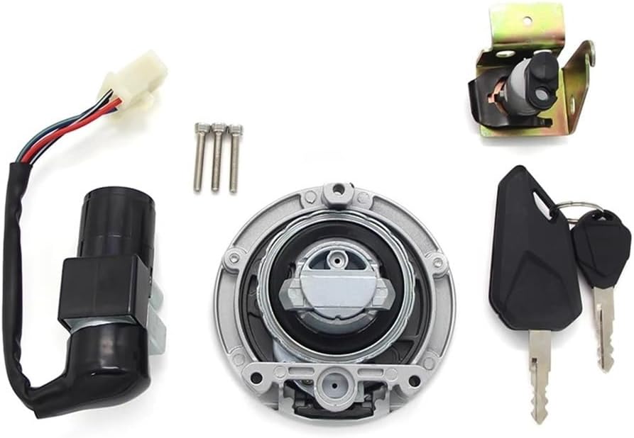 Motorcycle Ignition Lock Oil line Ta Cap Kit Fit for Hon MSX125SF GROM125 AC 35010-K26-B02 2016-2017-2018