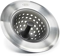 OXO Good Grips Silicone Sink Drain Strainer - Scratch-Free, Stain-Resistant Kitchen Basket for Easy Debris Removal