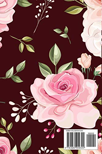 My Cooking Recipes: Blank recipes book journal, write your favorite, for men, women, your lover, your family recipes ,for anyone who loves cooking, meals, size 6X9 inches, pink rose ,red cover image 4
