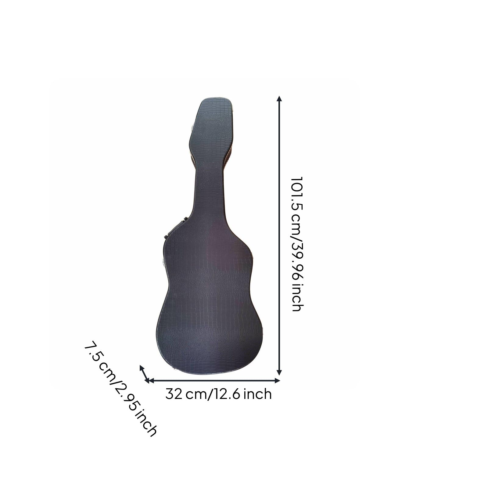 Colcolo Estuche para Guitarra Eléctrica Funda Rigida Caja Protector Carcasa Estable con Acabado PU Limpio y Pulido Interior Acolchado Que Reduce Fricción, Array, Negro
