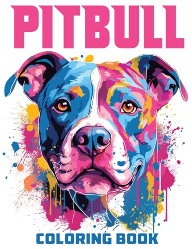 Pitbull Coloring Book: Detailed Realistic Pitbull Dog Coloring Pages for Adults - Stress-Free Mind Relaxation