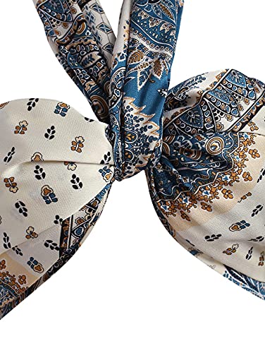 ZAFUL Women's Bohemian Bandana Criss Cross Sexy Boho Halter Wrap Crop Top3