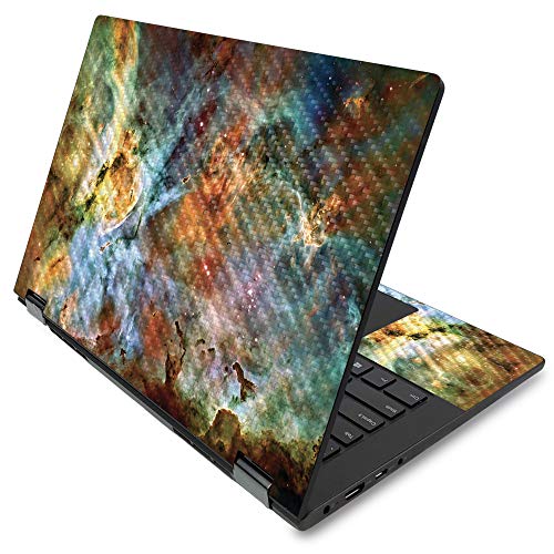 Mightyskins Carbon Fiber Skin For Lenovo Flex 14" (2019 No Fingerprint Scanner) - Space Cloud | Protective, Durable Textured Carbon Fiber Finish | Easy To Apply Change Style | Made In The Usa #TOP27