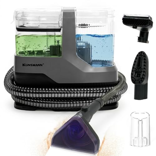 Image of Small Carpet Spot Cleaner Machine, Portable Upholstery & Couch Cleaner Machine with 17KPa Powerful Suction, Deep Cleaning Handheld Car Shampooer for Furniture, Sofa, Rug, Stairs, Pet Stains, Car Seats