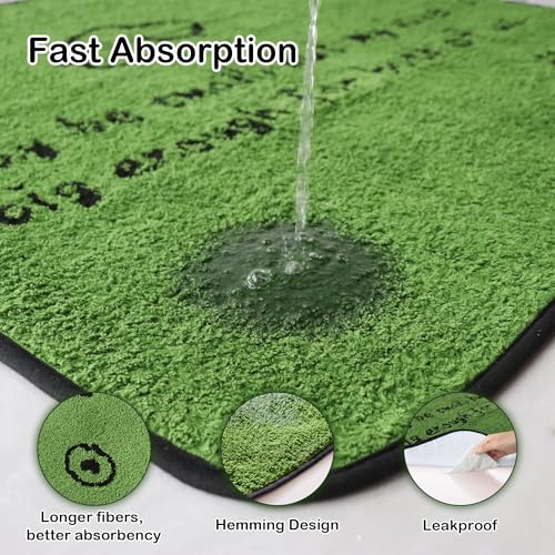 Image of Qeils Reusable Dog Pee Pads, 2 Pack Super Absorbent & Leakproof Washable Puppy Pads with Soft Green Top Layer, for Potty Training, Crates, Couch, Car Seats & Pet Beds, 36 inchx 36 inch