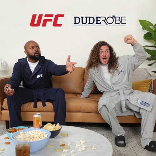 Image of DudeRobe Men's Robe - Hooded TERRY Bath Robe for Men with Pockets | Soft, Comfy Men's Bathrobe from Shark Tank