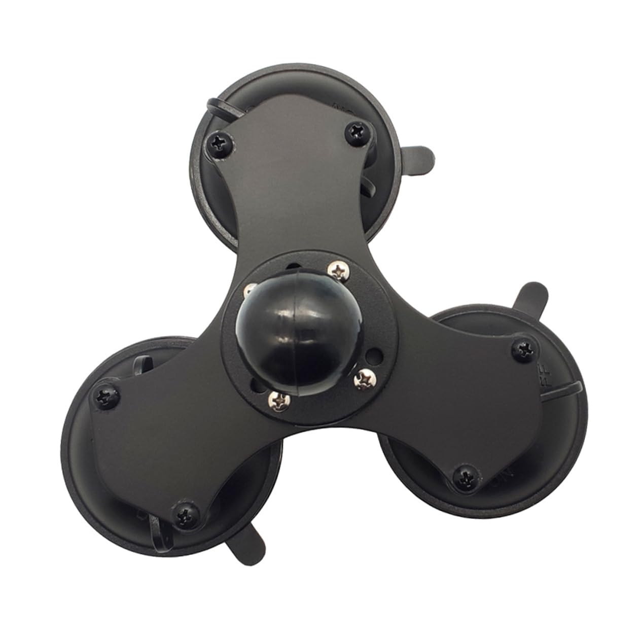 HOMSFOU Soporte De Ventosa Triple para Parabrisas Base Giratoria Ajustable Ligero y Resistente