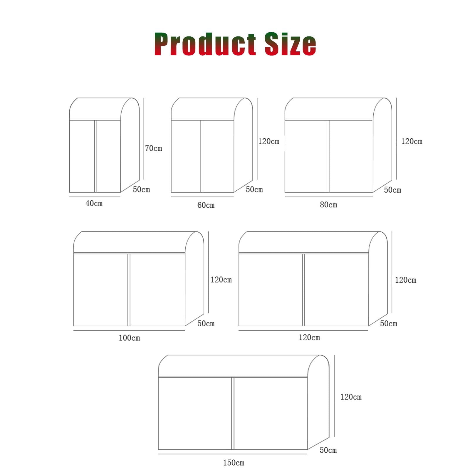 Almacenaje Ropa, con 3 Cremalleras Y Ventana Transparente, Tela No Tejida Engrosada Completamente Cerrada Fundas Ropa Armario Largo para Cubrir Vestidos, Abrigos, Chaquetas