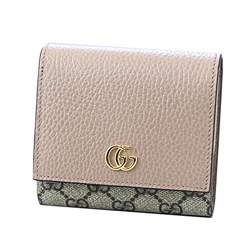[グッチ] 二つ折り財布 ミニ財布 レディース プチ マーモント ダブルG ピンクベージュ ベージュ 598587 17WAG 5788 [並行輸入品]