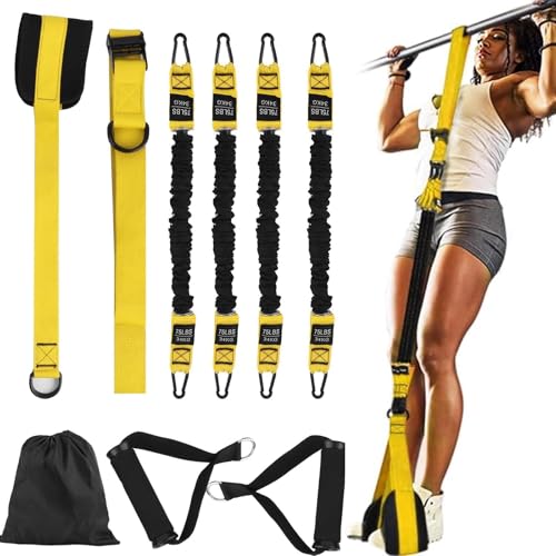 LJEC Klimmzug-Hilfsbänder, robuste Klimmzug-trainingsbänder mit verstellbarem Widerstand und Höhe mit Bequeme Fußstütze,4 Klimmzugbänder, Hilfsbänder für Klimmzüge, multifunktionale Türzugübungen-3 LJEC Klimmzug-Hilfsbänder, robuste Klimmzug-trainingsbänder mit verstellbarem Widerstand und Höhe mit Bequeme Fußstütze,4 Klimmzugbänder, Hilfsbänder für Klimmzüge, multifunktionale Türzugübungen-3