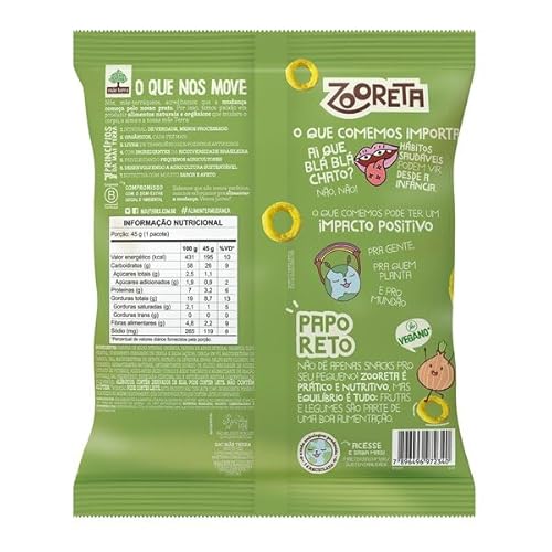 Mãe Terra Salgadinho Assado Integral Zooreta Cebola 45G