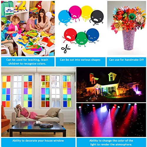 22 Filtri Colorati Per Faretti LED - Gelatine Fotografiche In PC A4, 22 Colori, Sovrapponibili - Foto 5