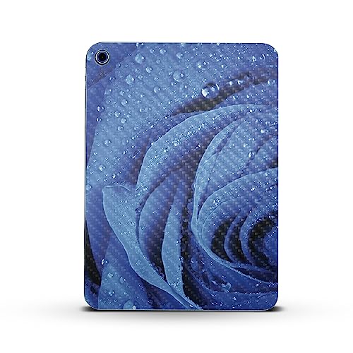 Image of MightySkins Carbon Fiber Skin Compatible with Apple iPad 10.9 inch 10th Gen (2022) Full Wrap Kit - Rose Closeup | Protective, Durable Textured Carbon Fiber Finish | Easy to Apply | Made in The USA