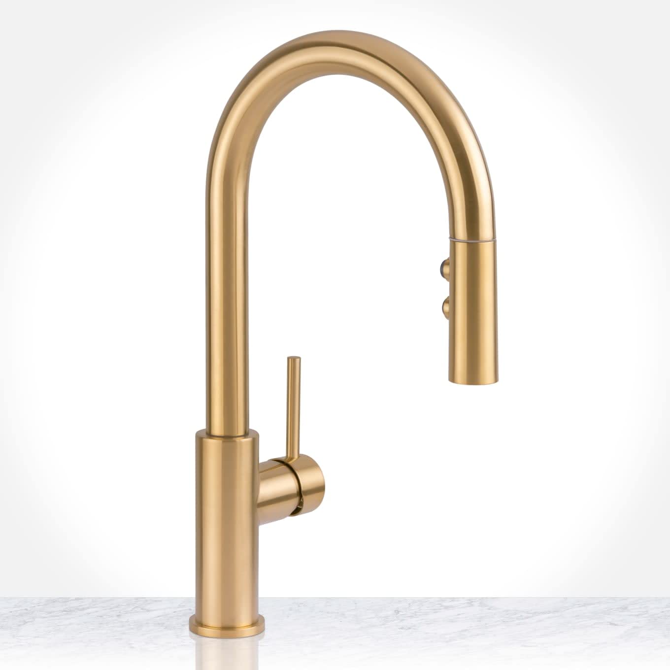 Miseno MNO191L Mia 1.8 GPM Pull Down Kitchen Faucet - Champagne