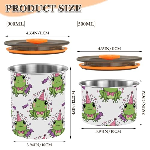 Envase de acero inoxidable para café DOMIKING 900ml miniatura 2