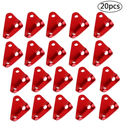 BETOY Aluminiumlegierung Guyline Zeltleinenspanner, 20 Stücke Dreieck Guyline Zelt Seil Cord Adjuster Zelt Spanner Seil für Zelt Wandern Camping