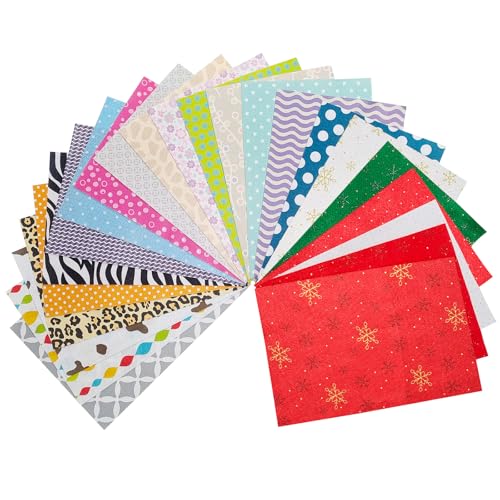 Jtnohx Hojas de fieltro estampadas, tela de fieltro impresa, 23