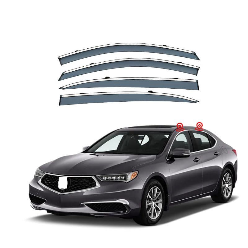 Deflectores de aire para Acura TLX-L 2015-2020 de 4 piezas