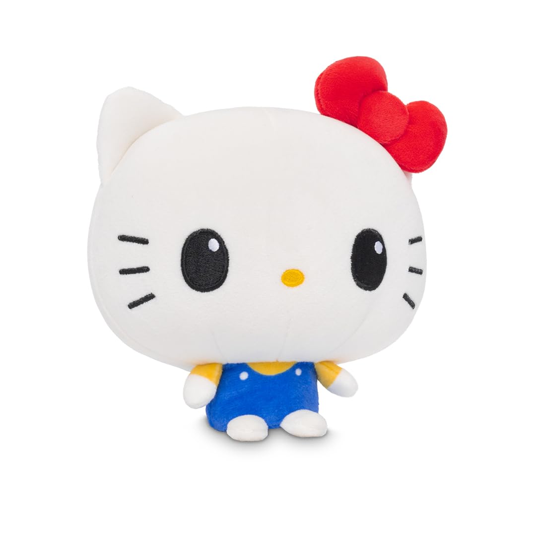 TeeTurtle Cloudheads Hello Kitty Plush - 5-Inch Official Sanrio Stuffed Animal with Embroidered Details - Soft Cuddly Plush Toys for Kids, Teens, and Adults