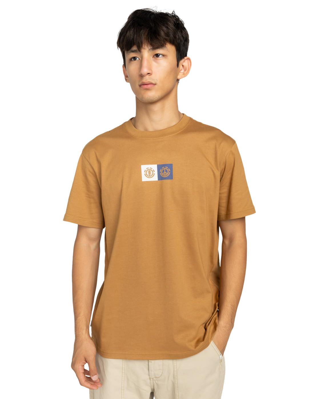 Element Dual - Short Sleeve T-Shirt - Men - Brown.