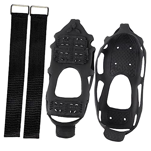 TENDYCOCO 1 Set 24 Teeth Crampons Snowfield Shoes Covers. Crampon Spikes Climbing Shoes Crampons Ice Cleats for Boots Non-Slip Shoes Crampons Shoe Cover Polyester to Climb Outdoor Product