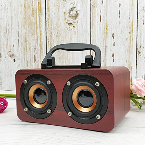 Vosarea Enceinte Bluetooth en Bois Vintage rétro Haut-Parleur sans Fil Haut-Parleur Portable Haut-Parleur avec Son HD et Basse (Rouge) - Les Beatles, Paul McCartney, John Lennon, RIngo Starr, George Harrison Vosarea Enceinte Bluetooth en Bois Vintage rétro Haut-Parleur sans Fil Haut-Parleur Portable Haut-Parleur avec Son HD et Basse (Rouge) – Image 6