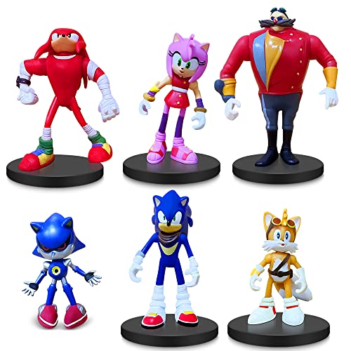 Action Figures Toy, 6Pcs Movie Series Collectible Figure Toys Playset With Round Base, Kids Gift Cupcake Cake Toppers For Birthday Party Supplies #TOP27