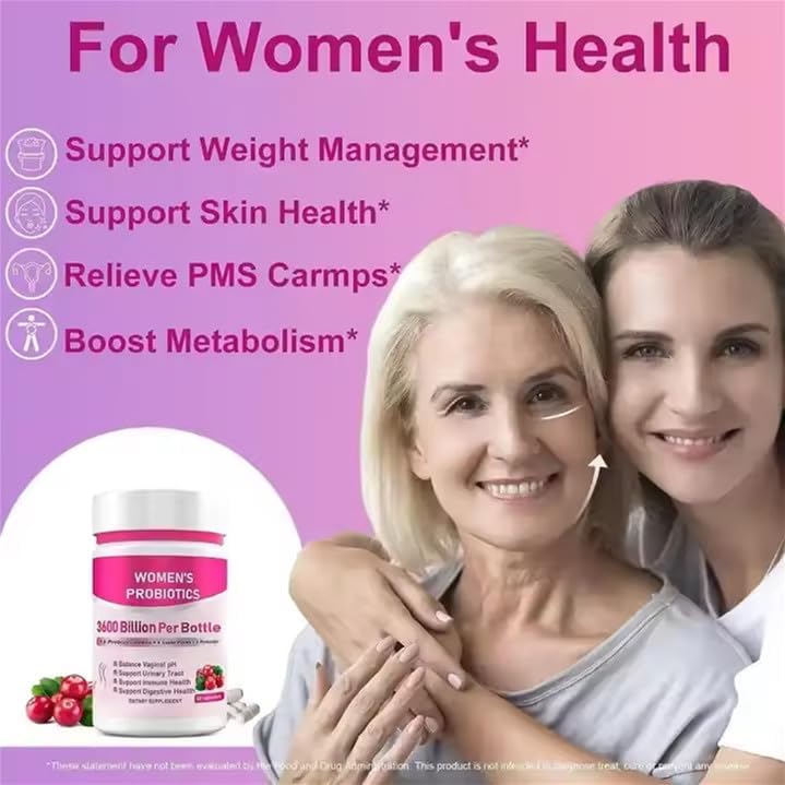 Miniatura 5 de Zyrene Probióticos 120 mil millones de UFC  15 cepas, 6 prebióticos y enzimas digestivas para memmujer  Salud digestiva y apoyo inmunológico