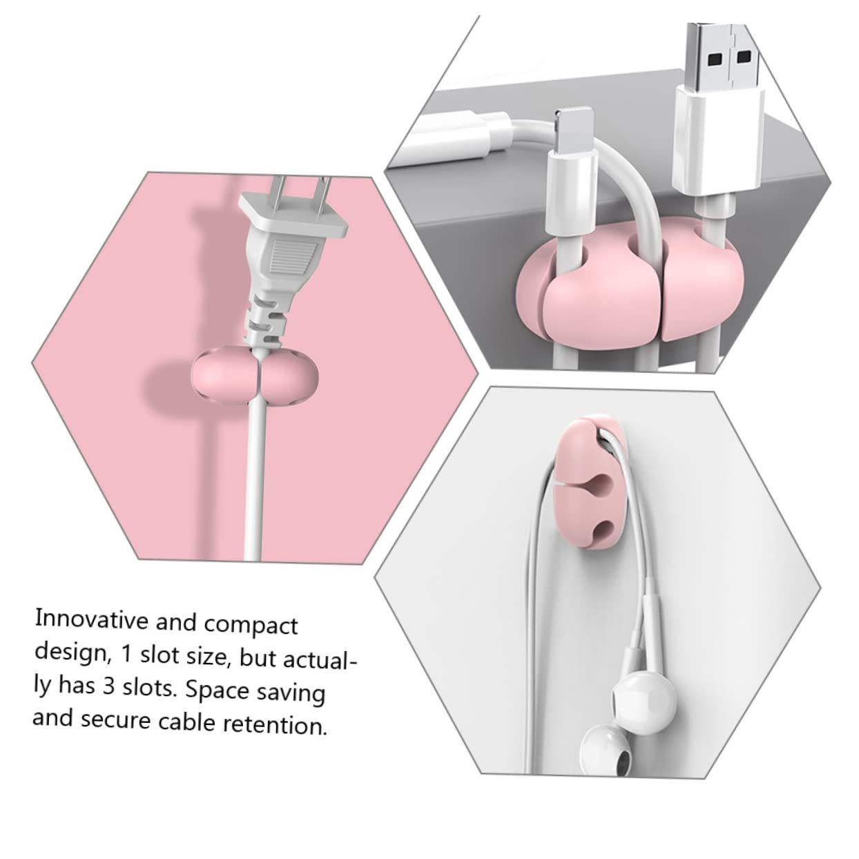 jojofuny 30stücke Teiliges Kabel Organizer Selbstklebende Kabelhalter Für Effektives Kabelmanagement Am Schreibtisch Für Usb-ladekabel Und Kopfhörerkabel