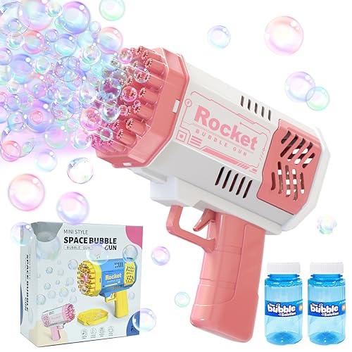 Bubble Guns for Kids Toys, 40 Holes Bubble Machine...