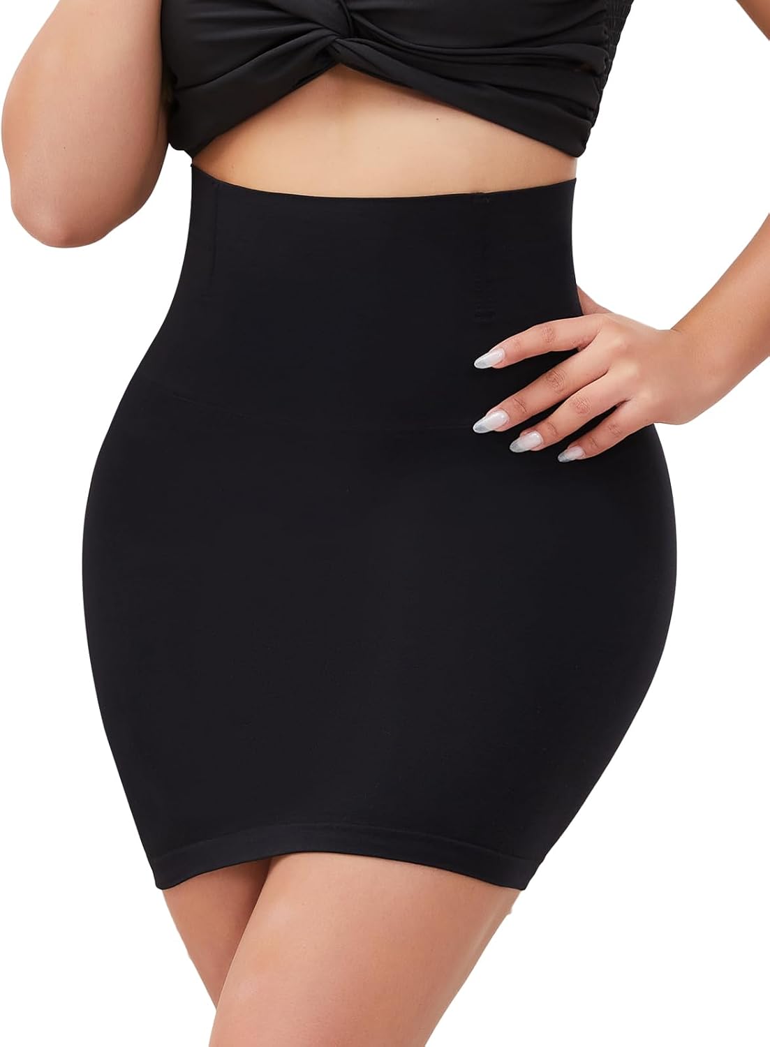 JOYSHAPER Shapewear Dress Slip for Under Dresses Half Slip Tummy Control High Waist Slip Skirt Body Shaper